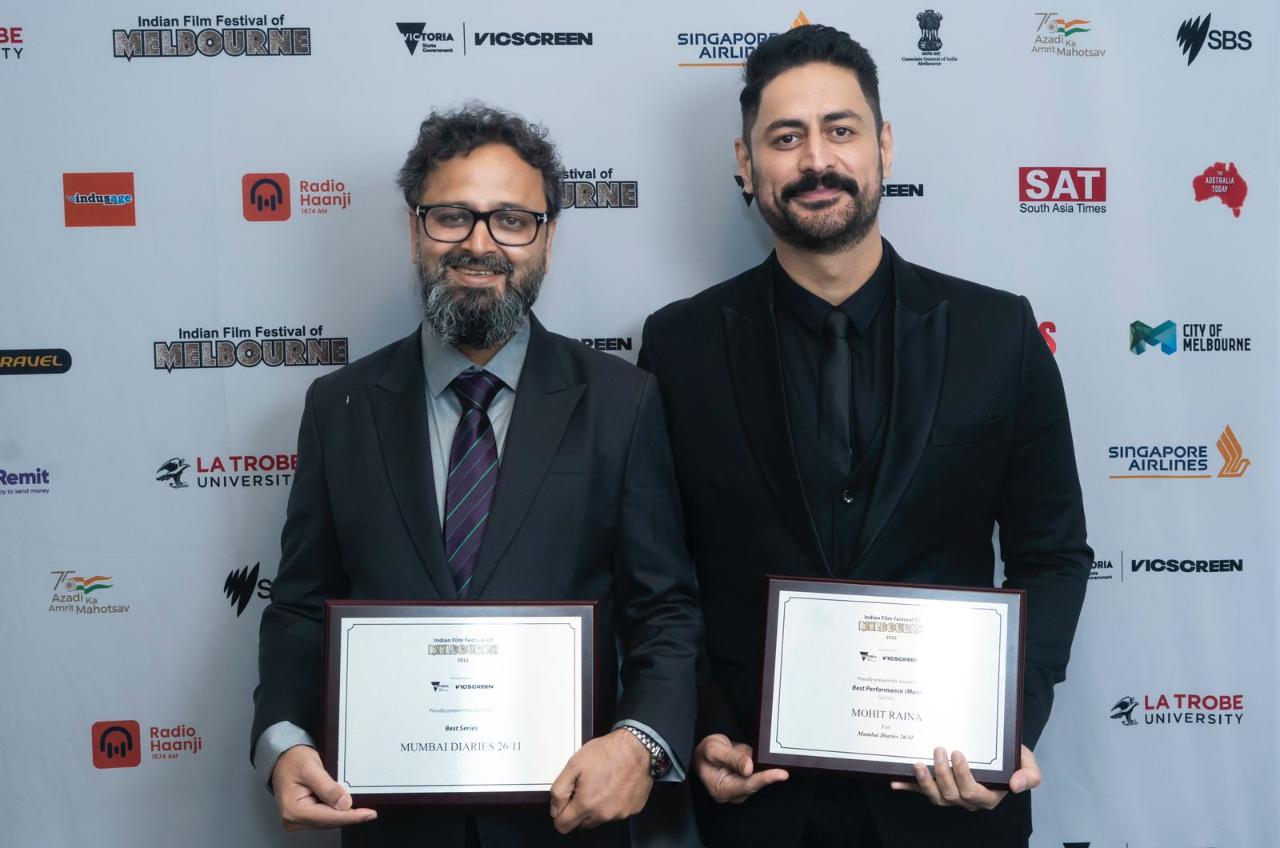 The web series 'Mumbai Diaries 26/11' was awarded with the Best Series and Best Actor in a web series awards. Nikkhil Advani, the creator of the show, and Mohit Raina who played the lead in the series were present at the festival to receive their awards